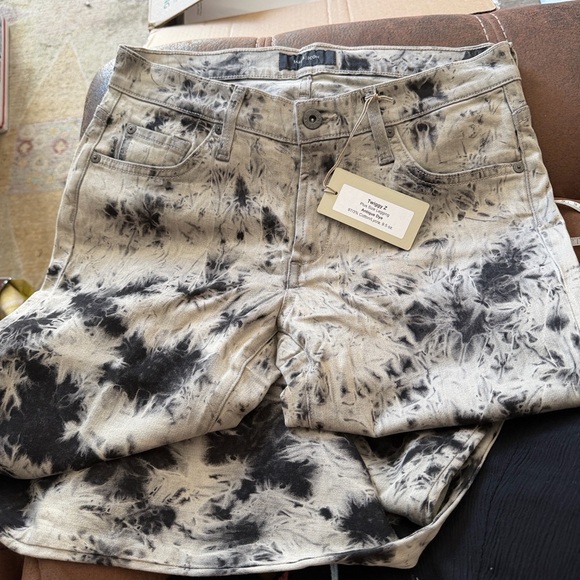 Twiggy Z Stretch Denim jeans antique black tie-dye wash, by James ICON size 30 - Picture 3 of 8